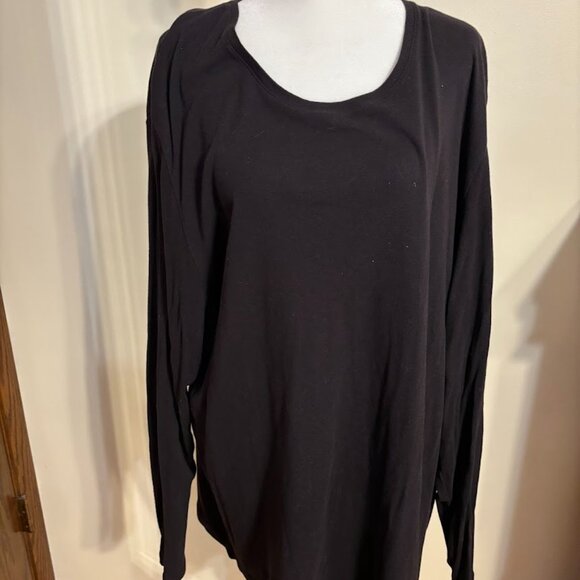 CROFT & BARROW Black Color Tee with Long Sleeves - 4x - Picture 10 of 16